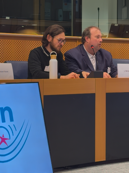 László Bercse speaking at the event