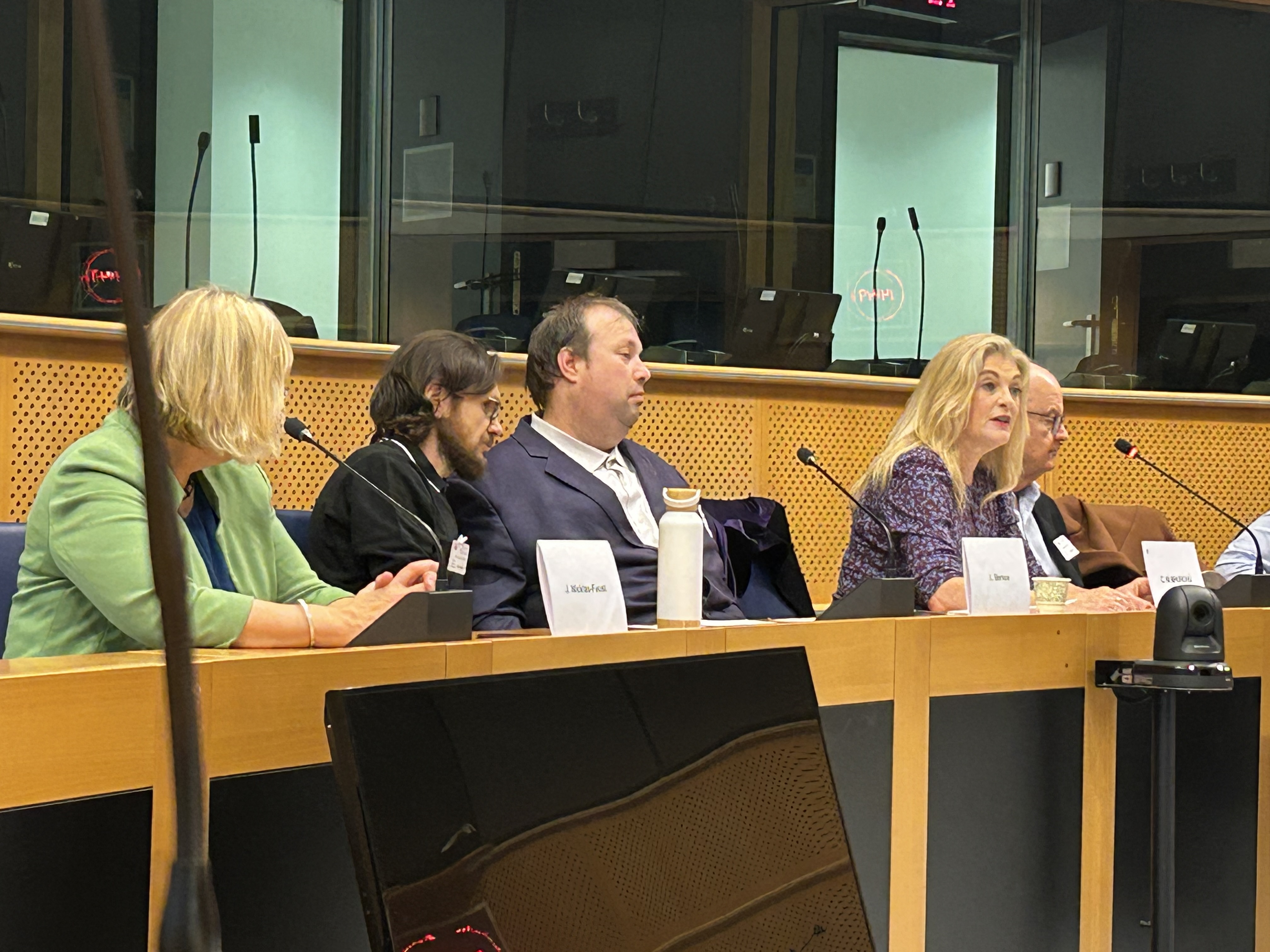 László Bercse and other speakers at the event
