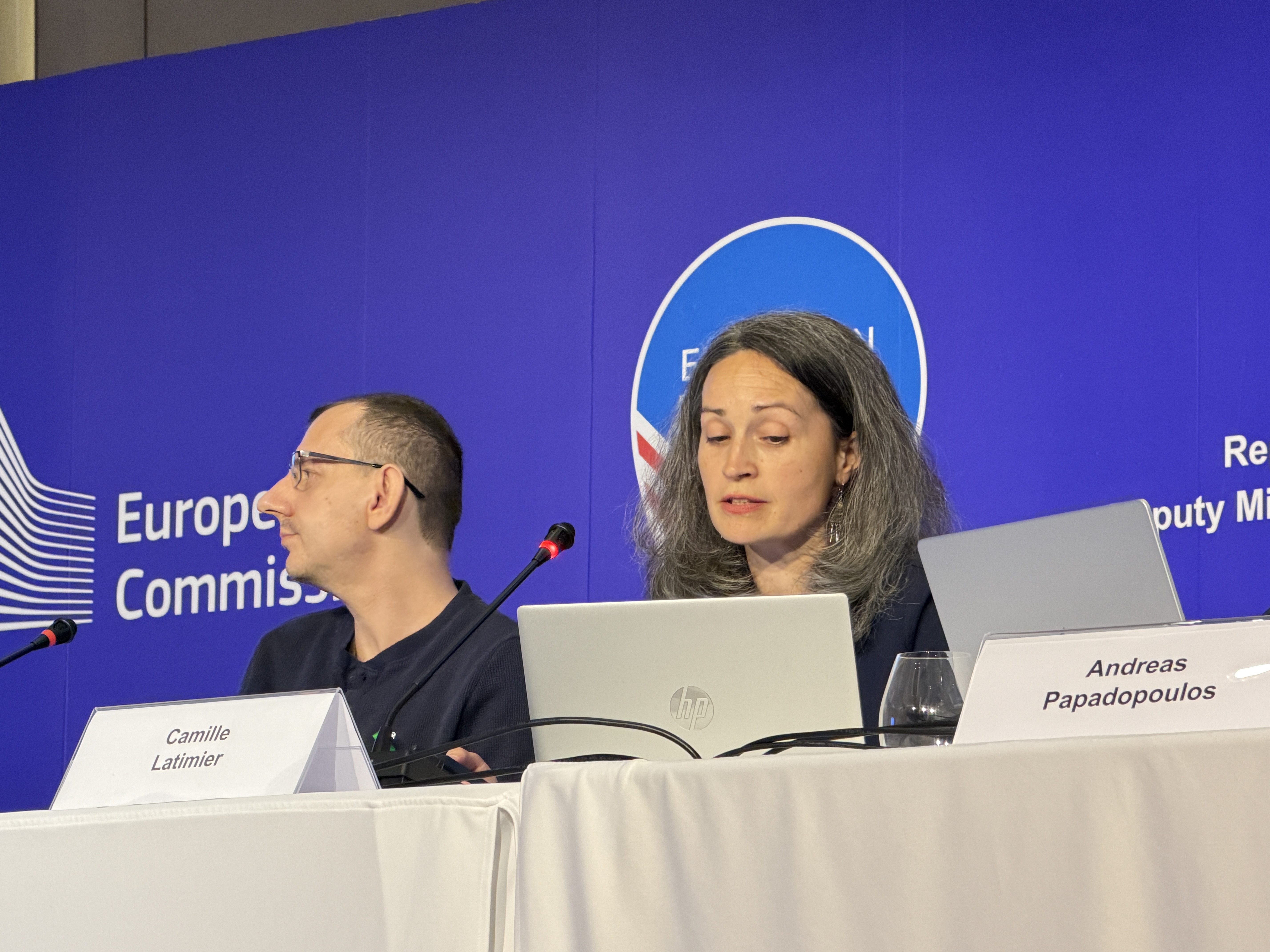 Camille speaking at the conference