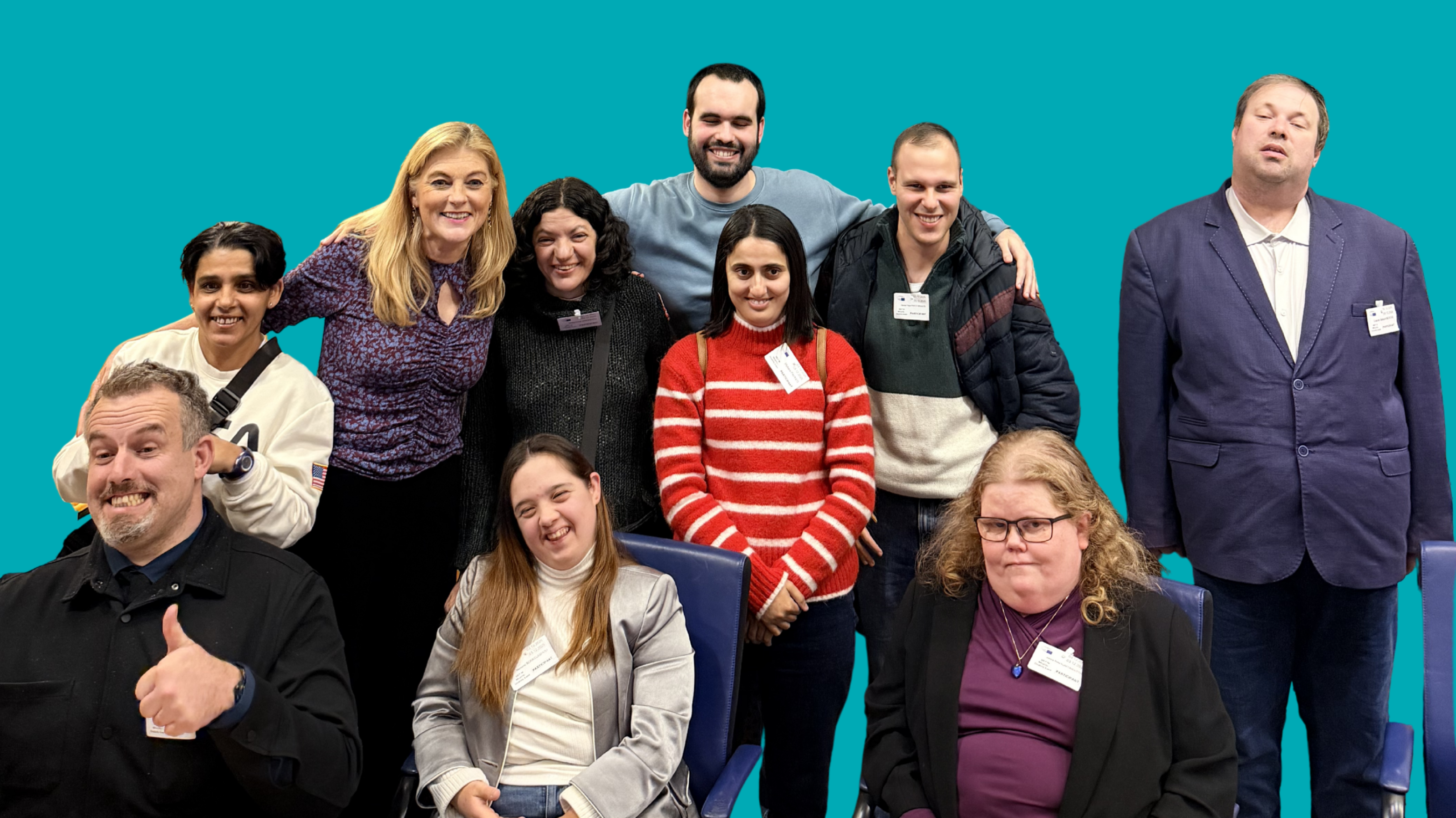 self-advocates in European Parliament with Irish MEP