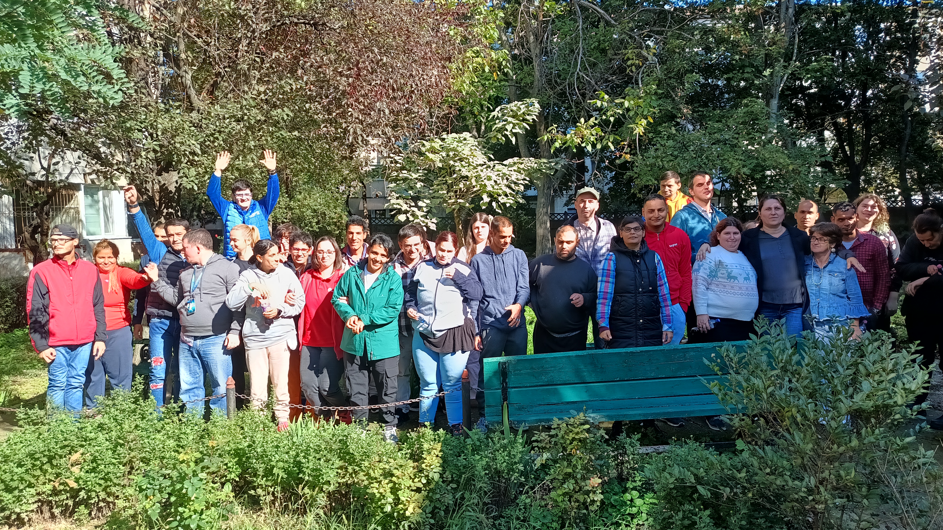 Participants at self-advocacy training in Romania