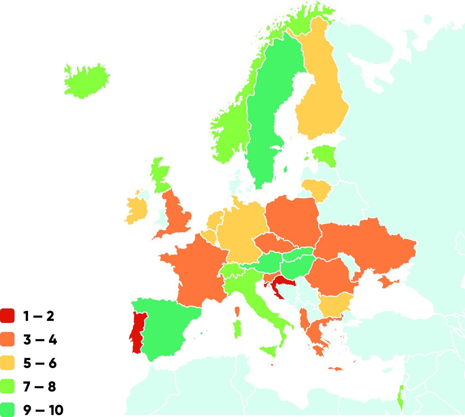 Map of Europe: Representation