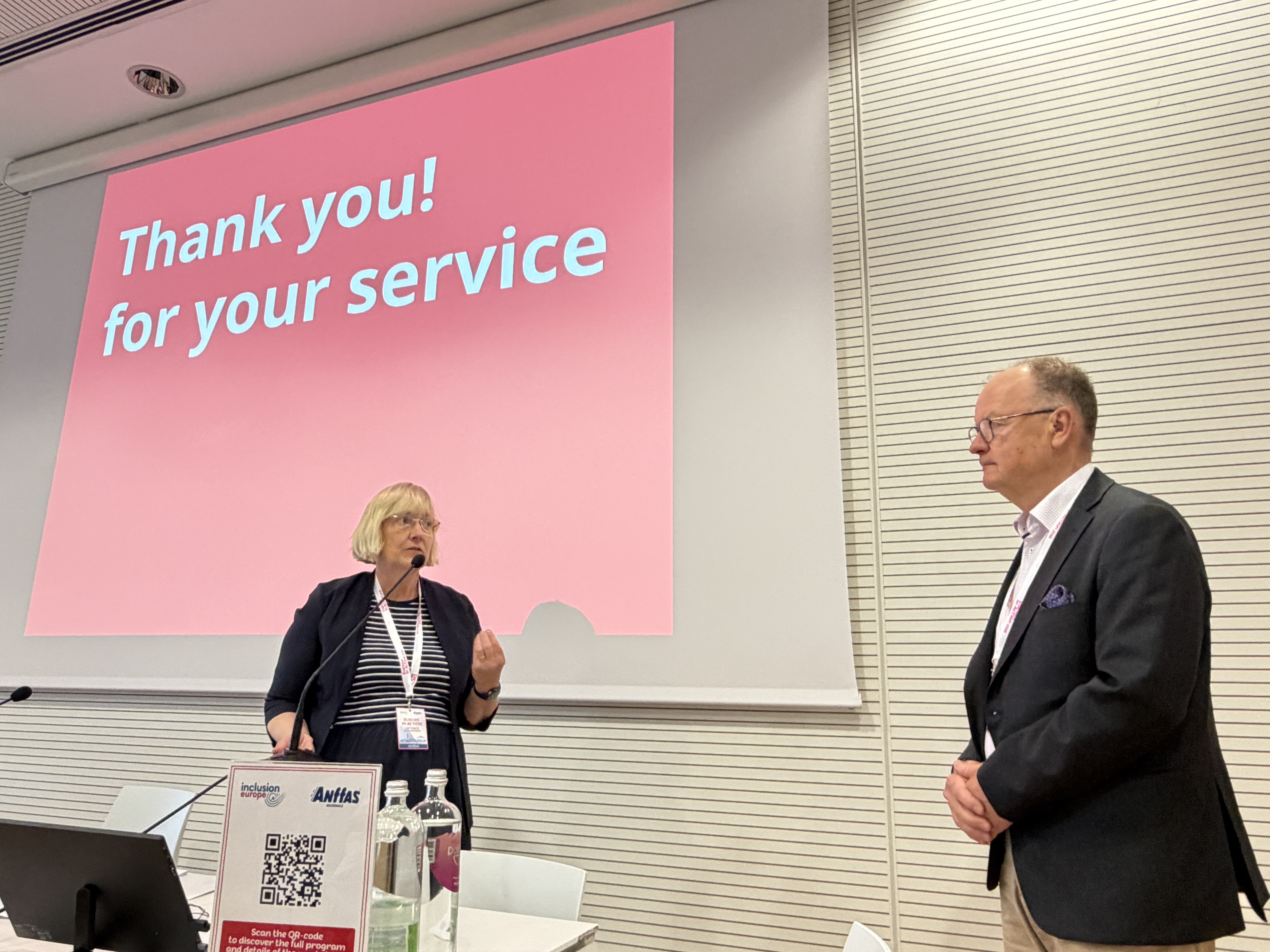 Thank you for your service! Jeanne takes over from Jyrki during GA in Vicenza.