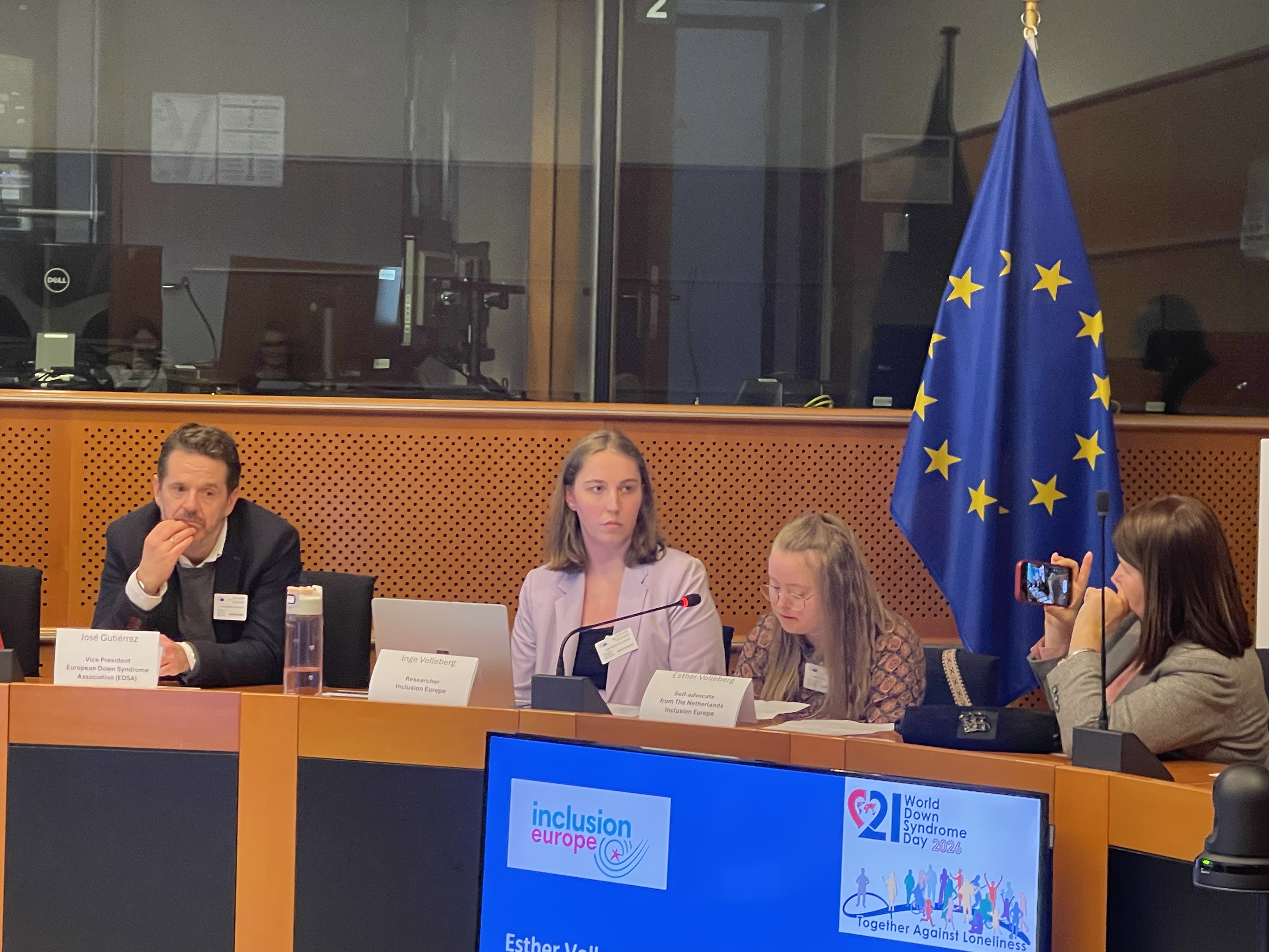 Esther Volleberg speaking at the event