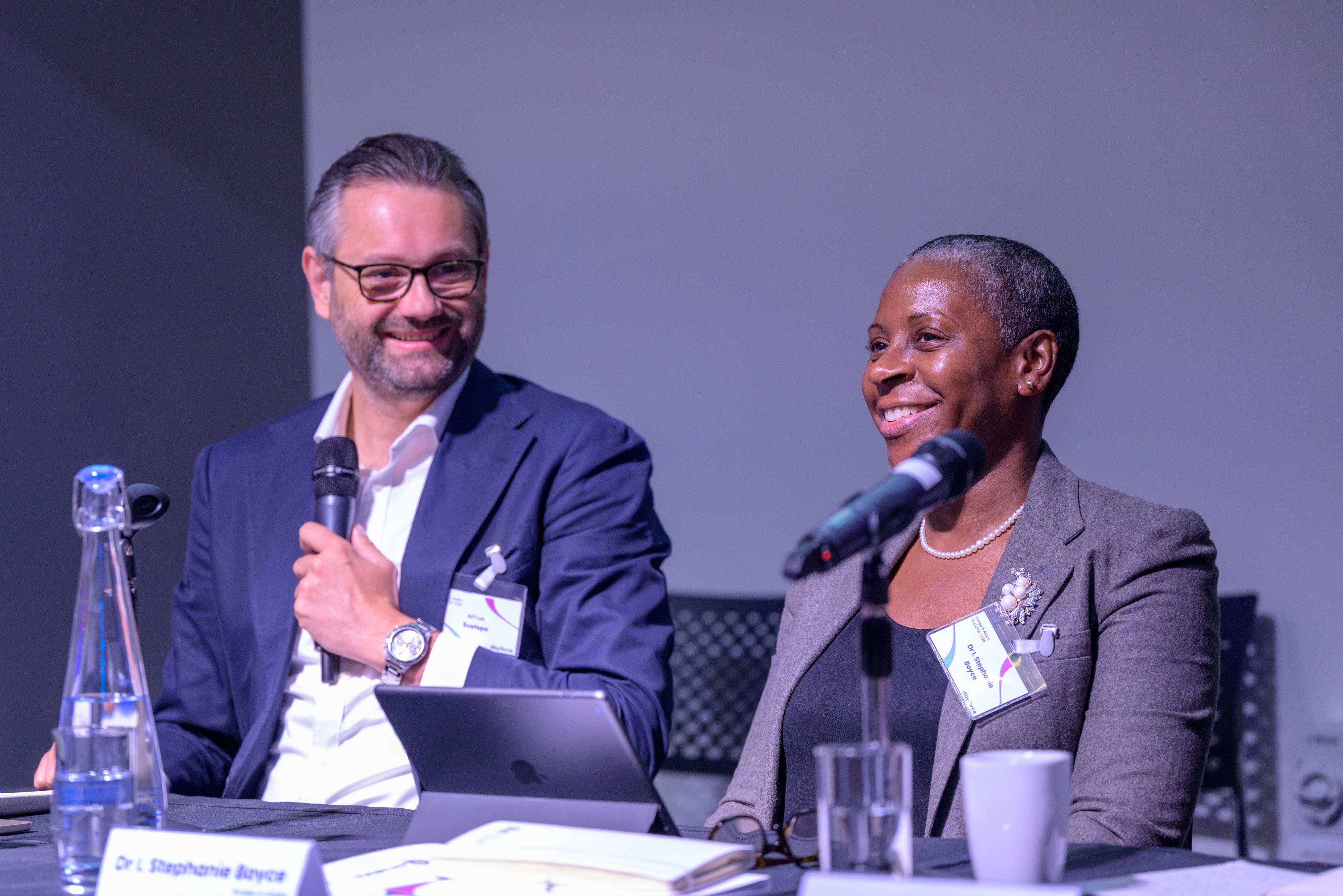 Milan Sverepa and Dr Stephanie Boyce