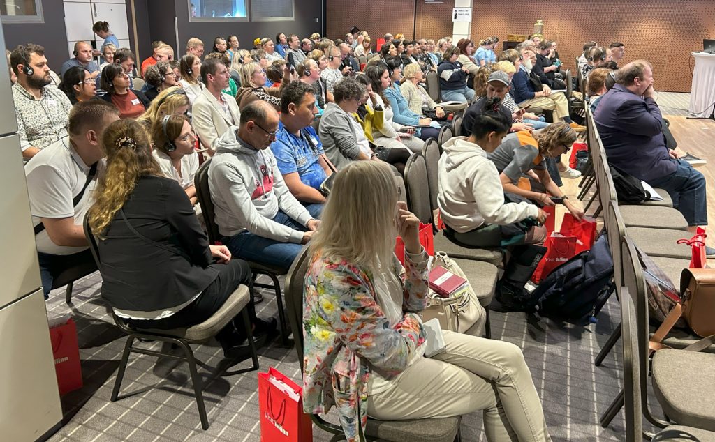 Participants at opening session of Hear our voices! in Tallinn