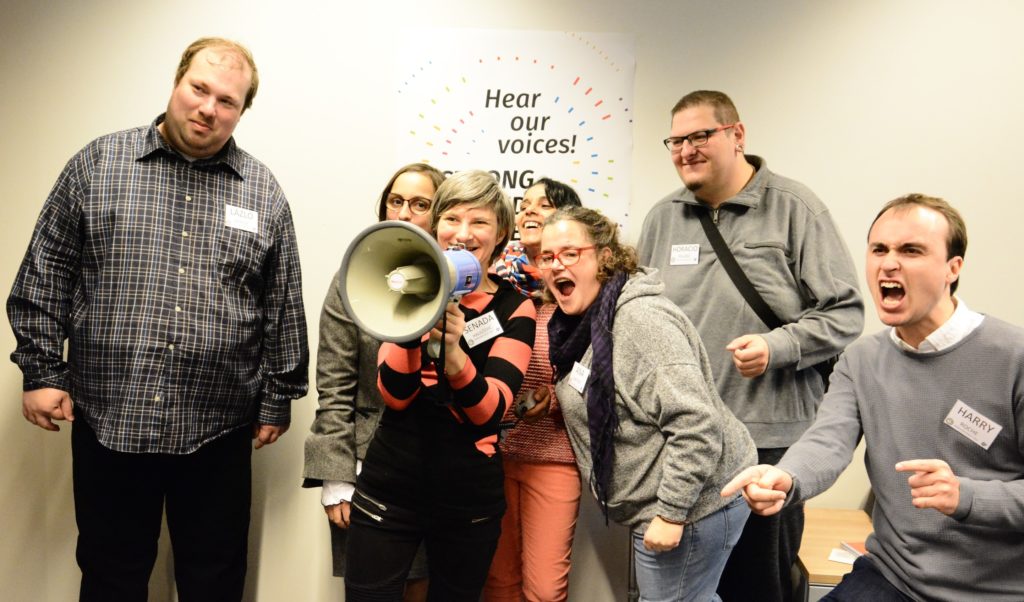 Self-advocates being strong, loud and clear at the “Hear our Voices” conference
