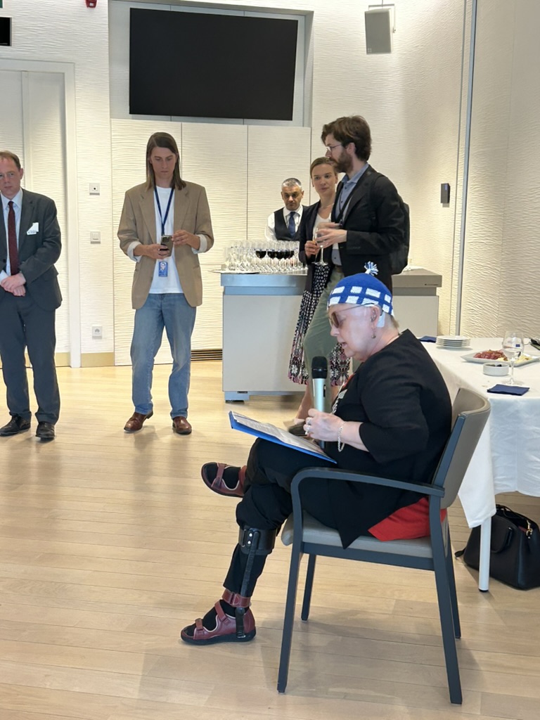 Ulla Topis speaking